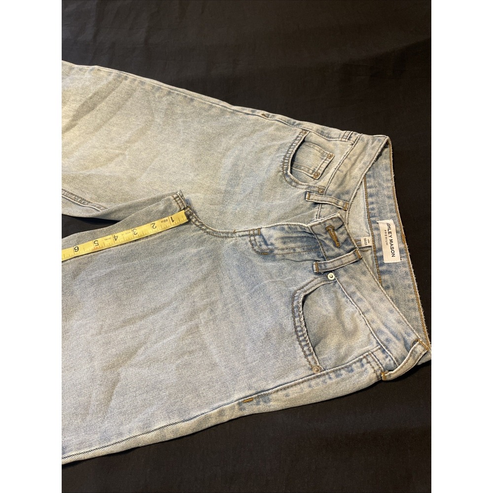 Ashley Mason Women Jeans Size  00/23 Light Blue Wide Legs - Picture 4 of 8